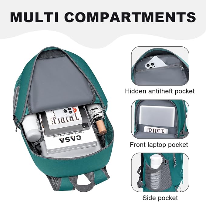 MIYCOO Backpack - Ultra Lightweight Packable Backpack for Travel Camping, Hiking Back Pack Waterproof Foldable Daypack for Men Women Green