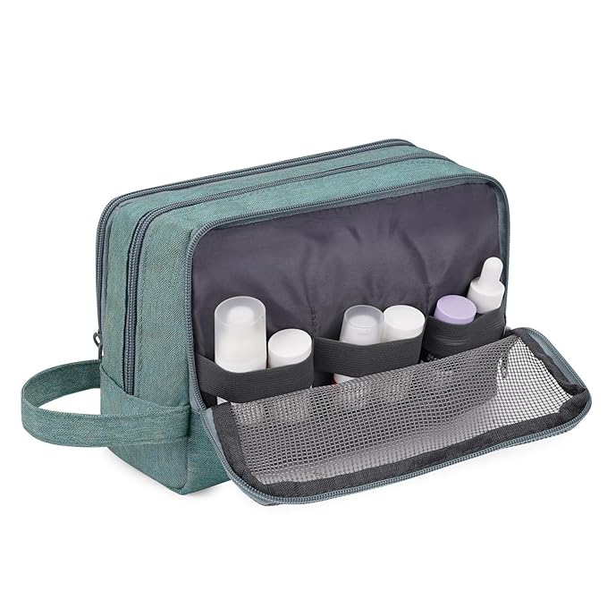Toiletry Bag for Men Hanging Dopp Kit Water Resistant Shaving Bag Small Toiletry Bag for Traveling (Turquoise)
