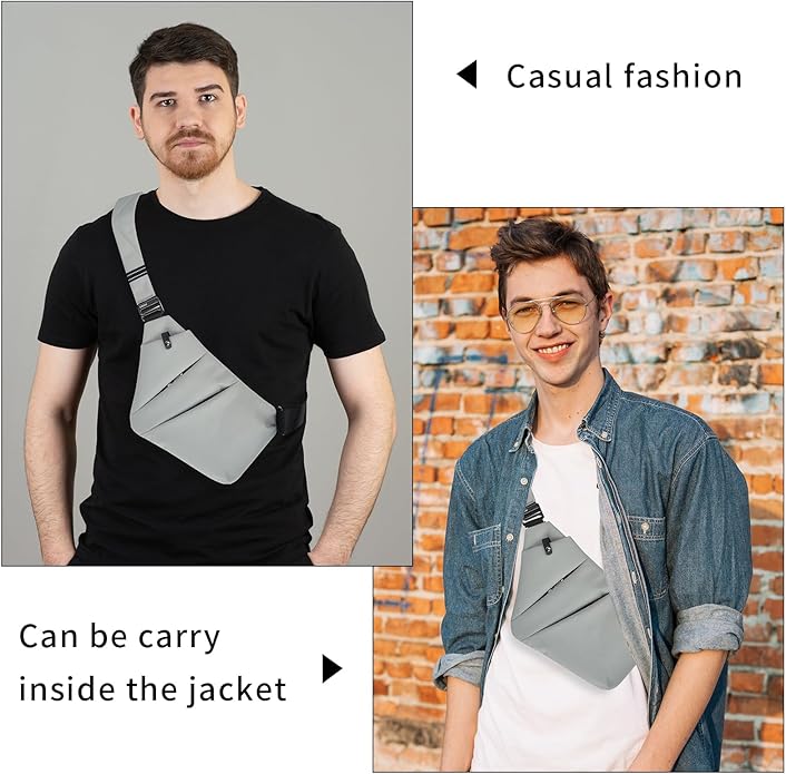 OSOCE Anti Theft Sling Bag for Men Women RFID Crossbody Bag Lightweight Travel Shoulder Chest Pack Fits iPad Daypack