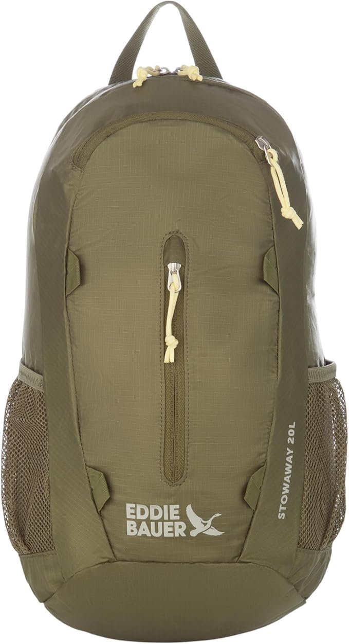 Eddie Bauer Stowaway Packable Backpack | Travel | Outdoor | Lightweight | Foldable | Durable | Ripstop Polyester | 20L - Irish Green