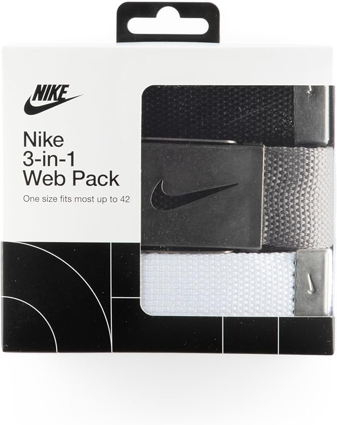 Nike Men's 3 Pack Web Belt