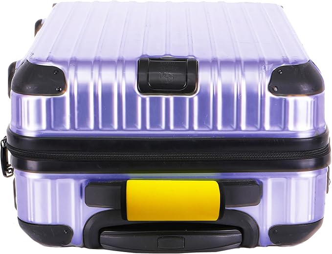 Neoprene Luggage Handle Wrap Fluorescent Colors Luggage Identifiers/Tags/Marker (Yellow(5 Pack))
