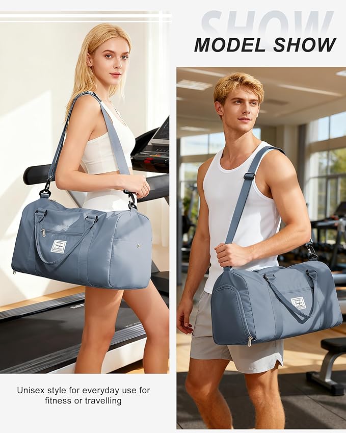 Gym Bag Womens,Travel Duffel Carry on Bag Sport Tote Bag Weekend Overnight Bag