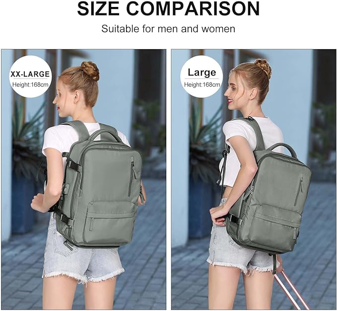 WONHOX Large Travel Backpack Carry on Flight Approved Laptop Work Business Backpack for Women Men Mochila de Viaje