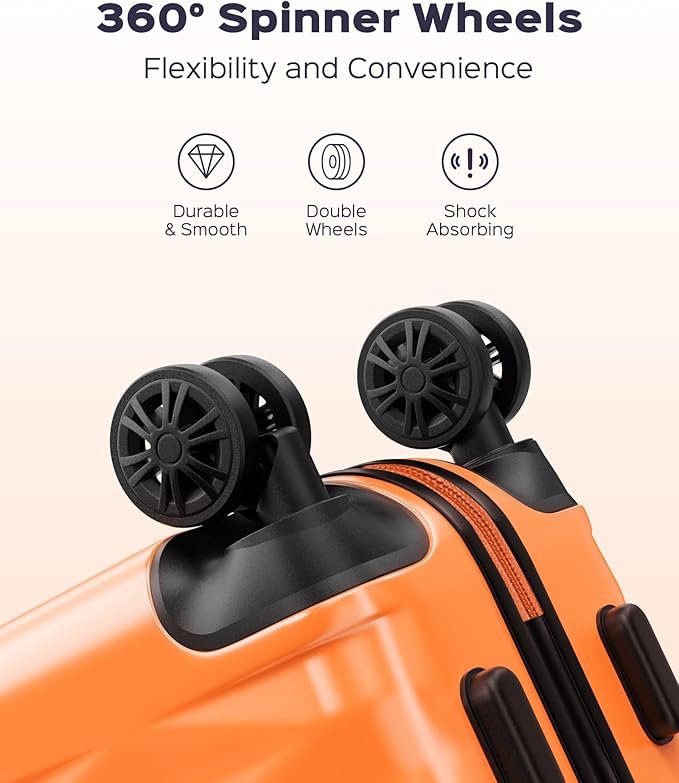 Suitour 28 inch Luggage With Spinner Wheels,Hardside Lightweight Suitcases with Wheels TSA for Travel