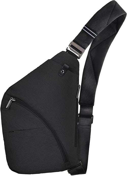 OSOCE Crossbody Sling Bag, Water-Resistant Anti Theft Chest Pack, Minimalist Commuter Daypack for Travel Hiking Work
