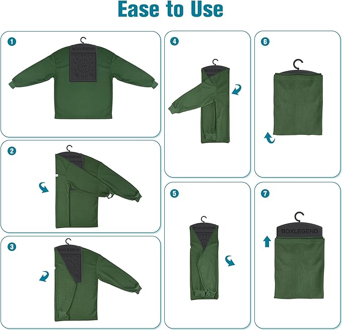 BoxLegend Shirt Folder Board Durable Clothes Folding Board with Hook Plus T-Shirt Folderfor Easy and Fast Laundry Adult