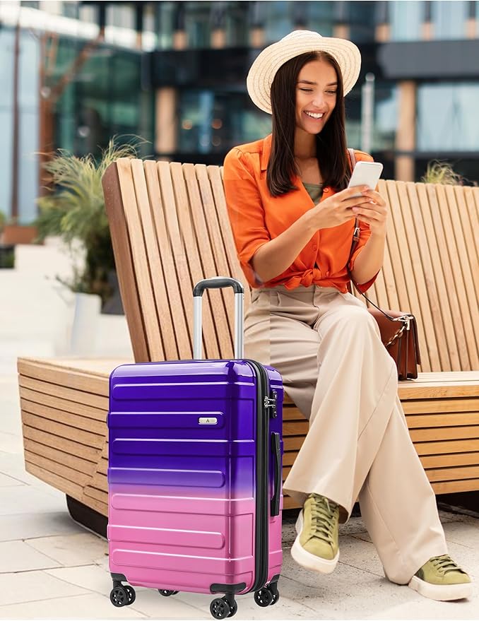 Tolino Carry on Luggage 22x14x9 Airline Approved-20 Inch Hardside Suitcase with Wheels TSA Lock, PC+ABS Lightweight Carry on Suitcases for Women and Men
