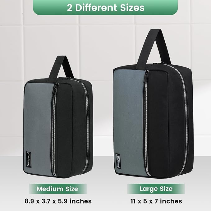 Travel Toiletry Bag - Small Tavel Bag for Toiletries, Cosmetics, Accessories, Gifts - Black