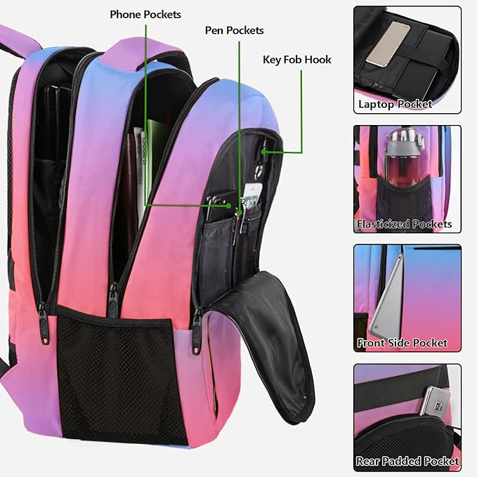 MATEIN Fashion Laptop Backpack 15.6 Inch, Anti Theft Slim Travel Backpack, Water Resistant Computer Bag for Men & Women