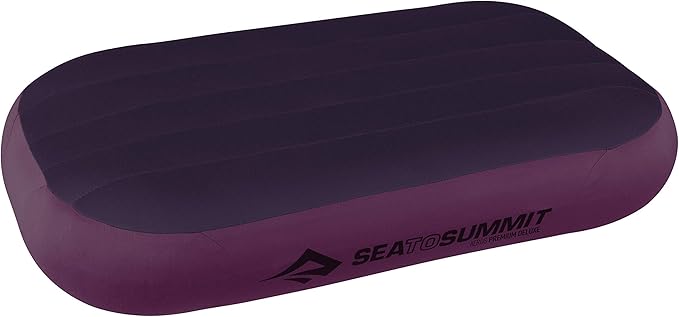 Sea to Summit Aeros Premium Inflatable Travel Pillow, Deluxe, Magenta