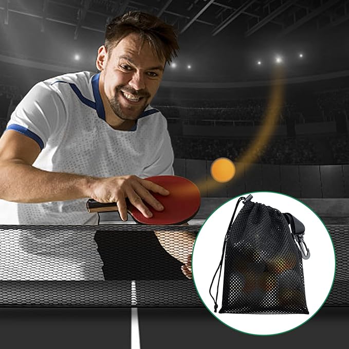 10 PCS With Clips Mesh Drawstring Bags, Portable Nylon Storage Bags for toy,Sports Storage,Outdoor activities etc. (5.9x7.9in)