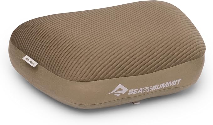 Sea to Summit Aeros Premium Inflatable Travel Pillow, Regular, Burnt Olive