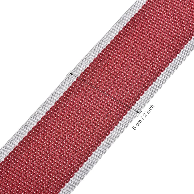 uxcell Luggage Straps Suitcase Belts with Buckle, Combination Lock, 2Mx5cm Adjustable PP Travel Packing Accessories, Red Gray 4Pcs