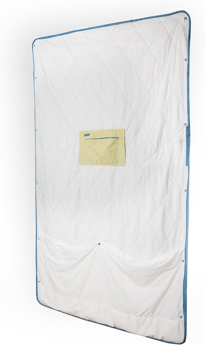 Gravel Layover Travel Blanket – Ultra-Light Compact Blanket for Camping and Outdoor Adventures - Down Alternative Portable Travel Blanket for Layovers & Road Trips (Polar)