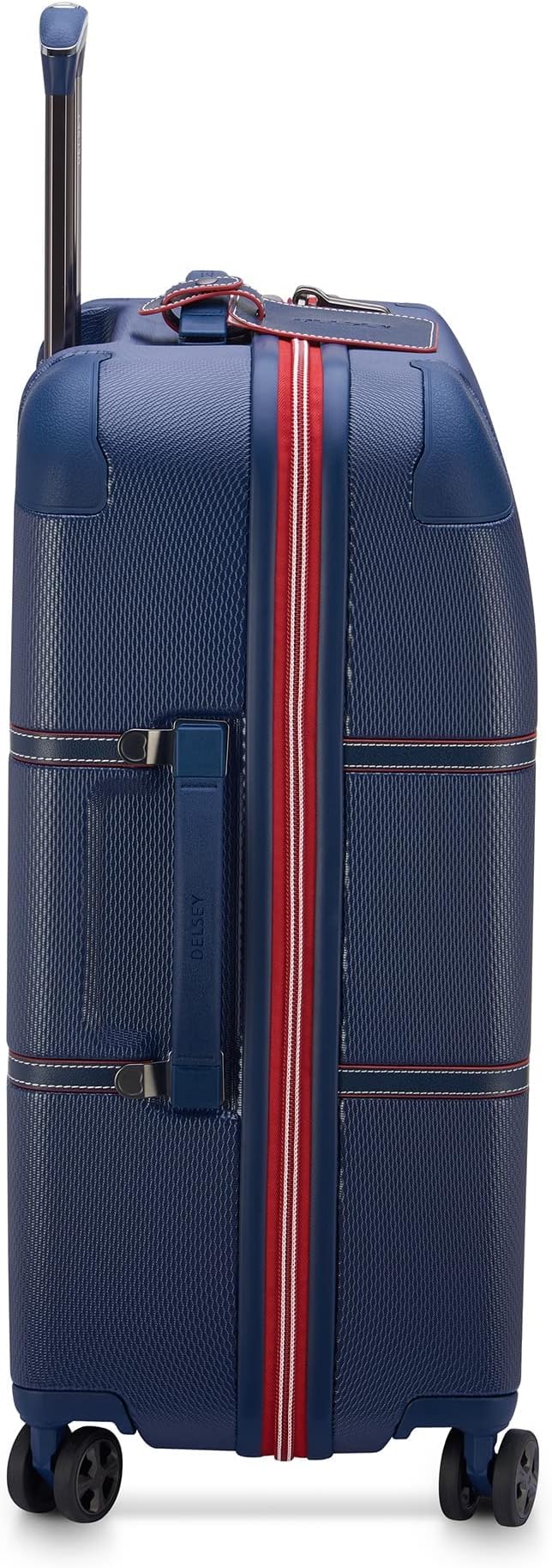 DELSEY PARIS Chatelet Air 2.0 Hardside Luggage with Spinner Wheels, Navy, Checked-Medium 24 Inch