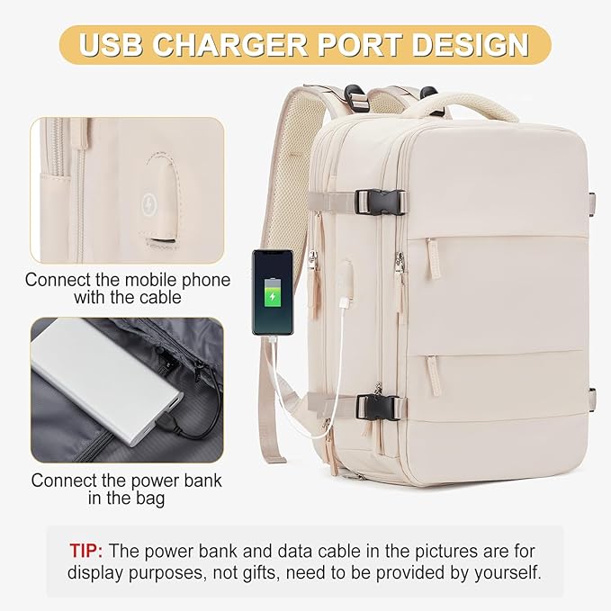 Expandable Travel Backpack For Women Men Airline Approved Personal Item Backpack For Airlines Carry On Backpack Flight Approved Waterproof Backpack For Traveling On Airplane Weekender Travel Bag