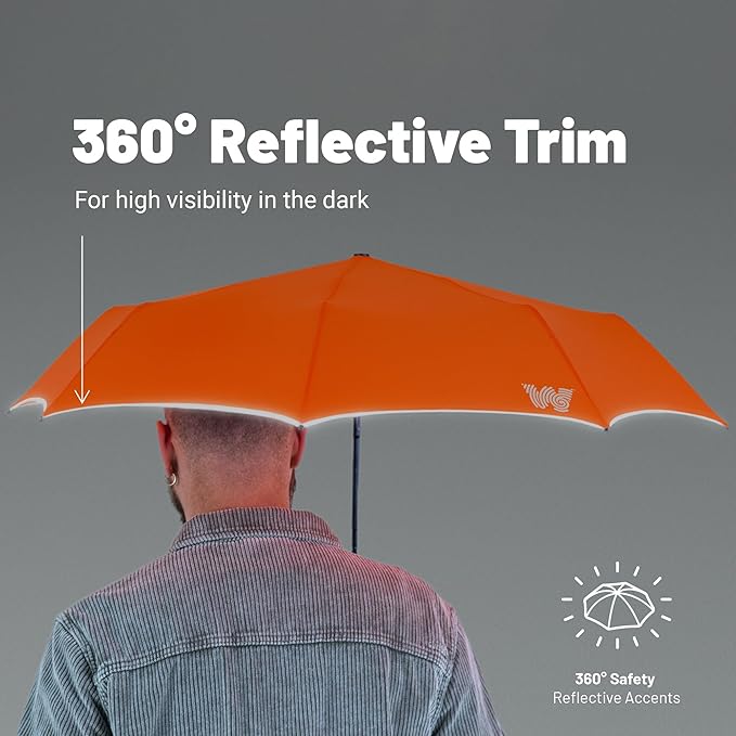Weatherman Umbrella - Premium Small Compact Mini Umbrellas for Traveling - Windproof Umbrellaas Resists Up to 45 MPH Winds - Traveling Umbrellasa for Rain, Wind, Purse, Pocket, Backpack, Car - Portable Travel Umbrellas Easy Auto Open Close w/ Strong Fi...