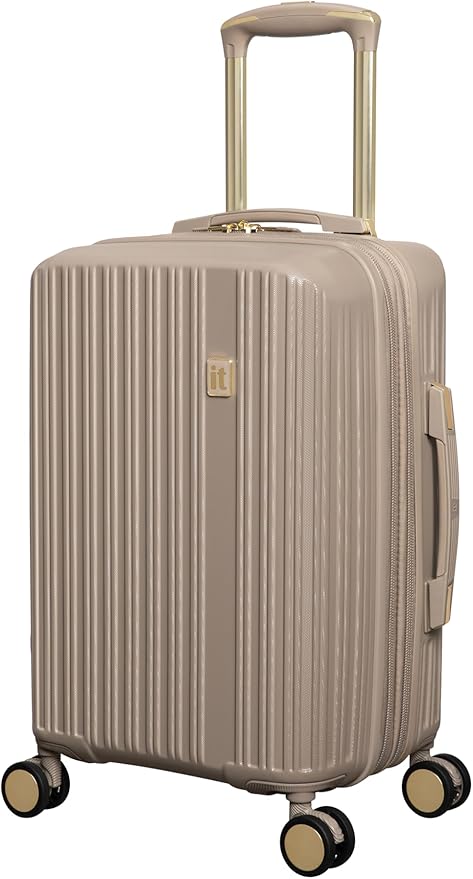 It Luggage Luxuriant 21" Hardside Carry-On 8 Wheel Expandable Spinner, Vintage Grey