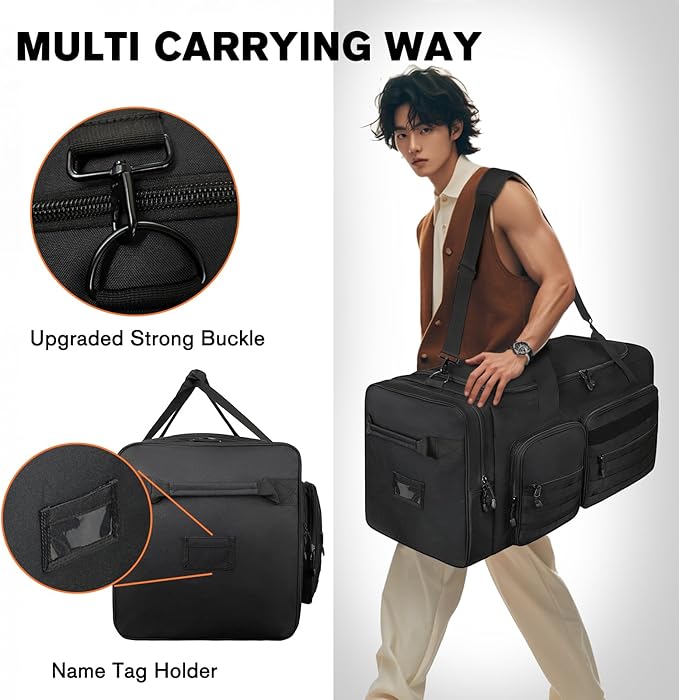 Goloni 130L Heavy Duty Large Duffle Equipment Bag,Catchers Gear Bag with Shoe Compartment,Baseball Duffle Bag
