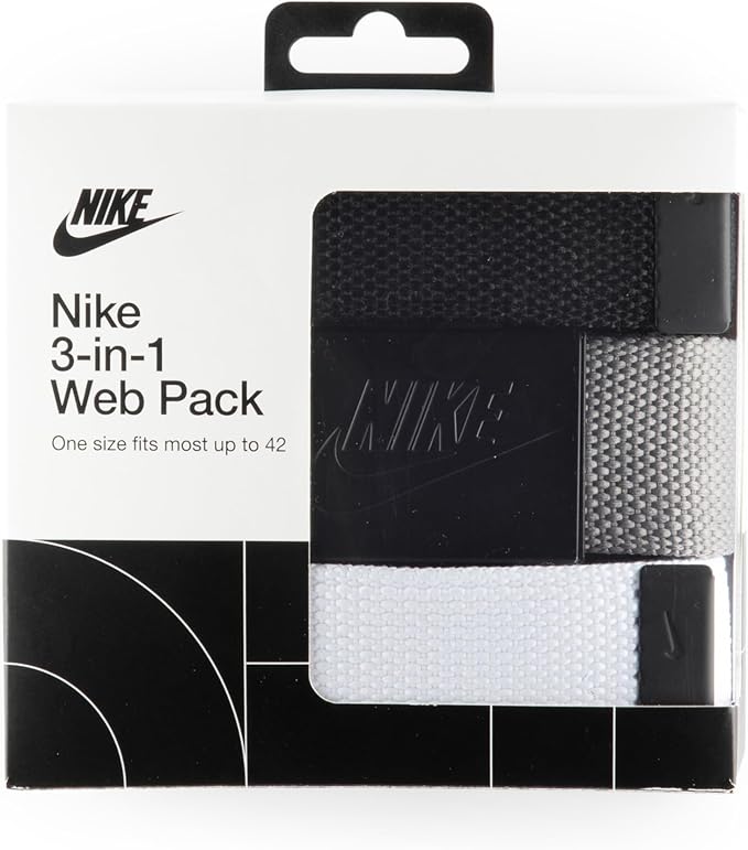Nike Men's 3 Pack Web Belt