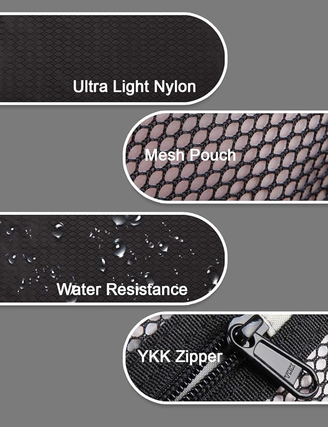 GOX Travel Small Toiletry Bag for Men Nylon Dopp Kit Medicine Bag Travel Organizer Pouch Shave Kits for Teens Toiletry Essentials Bathroom Compact (Black, 7.9 * 3.7 * 2 Inches)