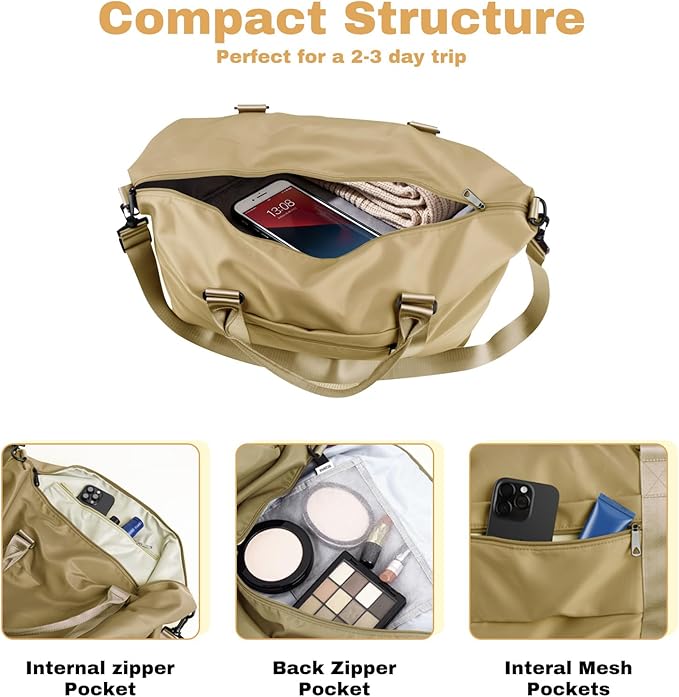 Weekender Duffel Bags for Women， Travel Totes Bag for Airplane Essentials, Overnight Bags for Women with Trolley Sleeve, Large Carry On Hospital Bag for Labor and Delivery, Sport, Gym