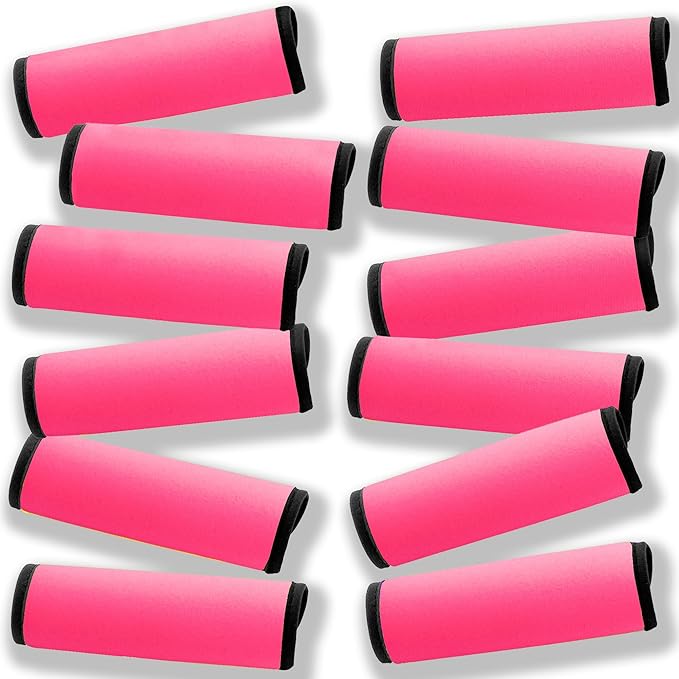 Luggage Handle Wrap 12 Pack-Bulk Luggage Handle Wraps For Suitcases Neoprene Handle Wraps/Cover/Grips For Carry on/Bag/Car Travel Accessories For Luggage