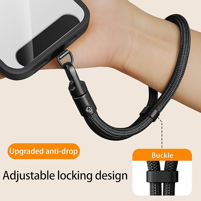 2 Pack Phone Wrist Strap, Wrist lanyard for iPhone Case Camera, Anti Theft Phone Strap Lanyard with 360° Rotating Hook, Charm Chain Camera Wristlet for Travel