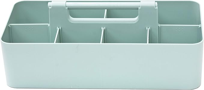 Portable Caddy American Made, DIY Dividers, 8 Compartments, Supply Organizer, Portable Tote Basket with Handle Storage Organizer Bathroom, Office, Crafts, or School Supplies