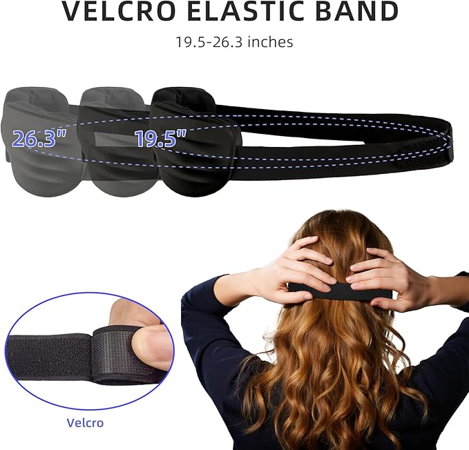 100% Blackout Sleep Eye Mask for Women Men, Zero Pressure Sleeping Mask - Sleeping Mask and Eyelash Friendly Night Blindfold, Adjustable Ultra Soft Comfortable for Dry Eye Mask (Gray)