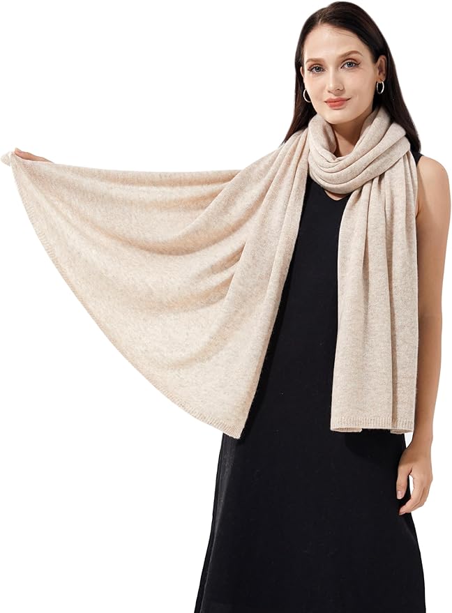 Soft Cashmere Blend Wrap Chic Scarf Stole for Women Wayfarer Travel Extra Large 87"x28"