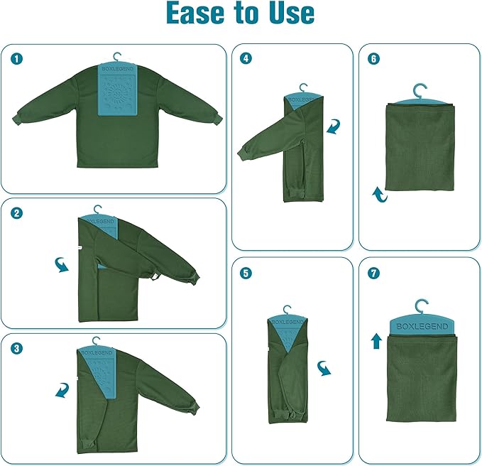 BoxLegend Shirt Folder Enlarged Clothes Folding Board with Hook Plus Shirt Folding Board Durable T Shirt Folder