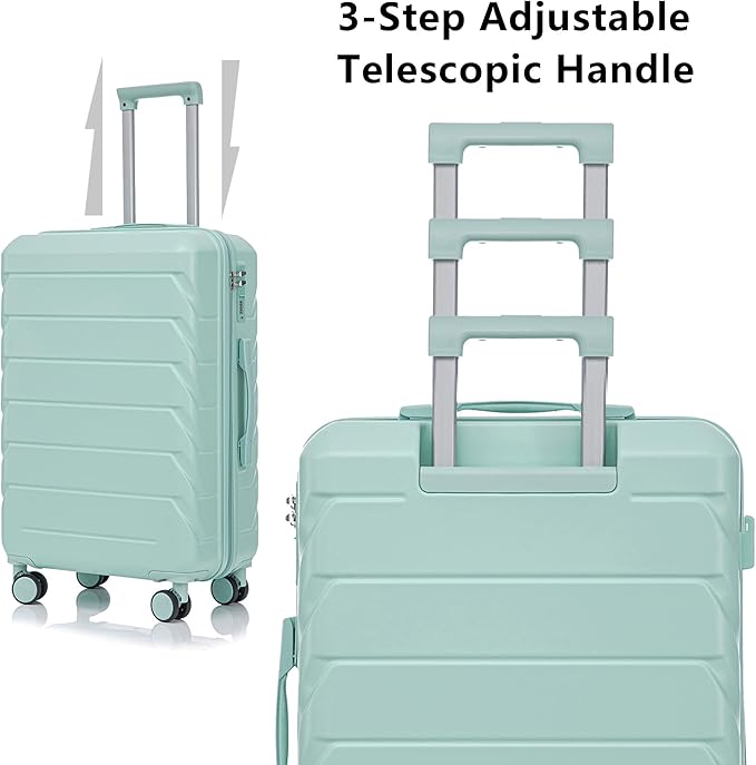 Luggage Sets 3 Piece, Hardshell Suit case with Spinner Wheels Lightweight
