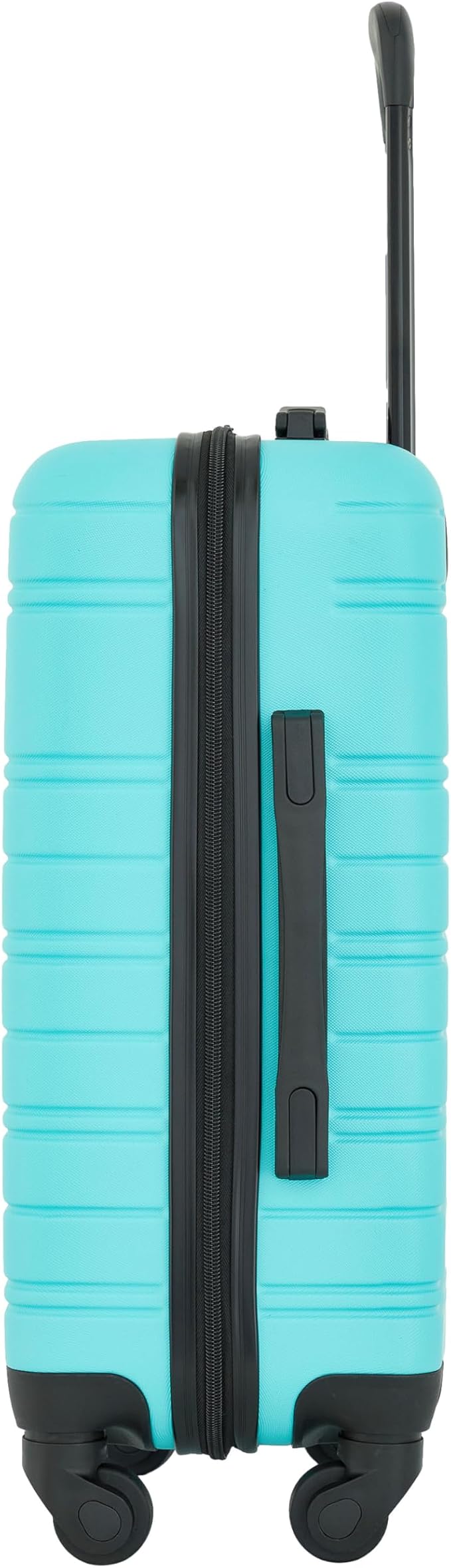 kensie 22" Peonies Hardside Carry-On Luggage with ID Tag, Pool Blue