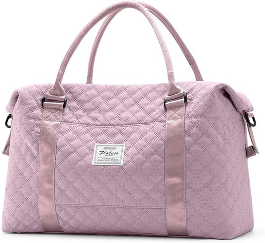 HYC00 Travel Duffel Bag,Carry-on Overnight Weekender Bags for Women,Sports Tote Gym Bag with Wet Pocket