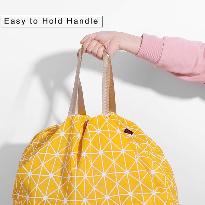 Extra Large Laundry Bag with Drawstring and Handle, Heavy Duty Travel Dirty Clothes Bag for Laundromat and Household, Durable Rip-Stop Laundry Hamper Liner, 22 Patterns(28 x 40 Inch) by SANFERGE