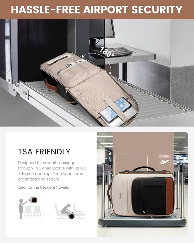LOVEVOOK 40L Travel Backpack for Women & Men - 17.3 Inch Carry On Backpack & Personal Item Backpack for Airlines, Spacious and Durable Design, with 3 Packing Cubes