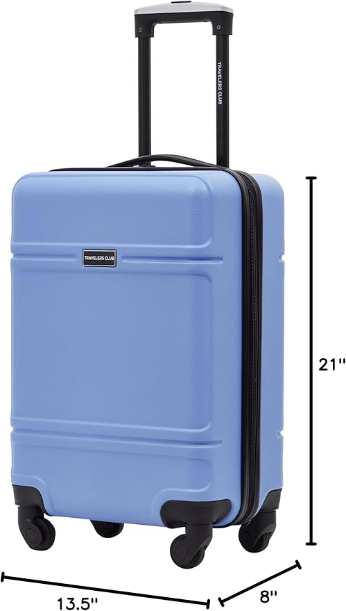 Travelers Club Skyline 22" Carry-On Spinner Luggage, Skyline Blue
