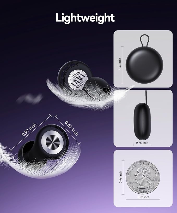 Ear Plugs for Sleeping 50dB Earplugs Noise Cancelling Ear Plugs for Noise Reduction Concerts Soft Reusable Silicone Earplugs for Snoring Side Sleepers Shooting Airplanes with 7 Eartips Case MatteBlack