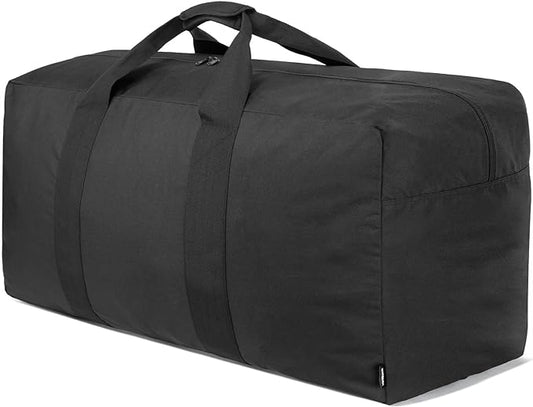 Vorspack Extra Large Duffle Bag for Travel - 100L Duffel Bag for Men Gear Bag for Storage Foldable Weekender Bag for Overnight Camping - Black