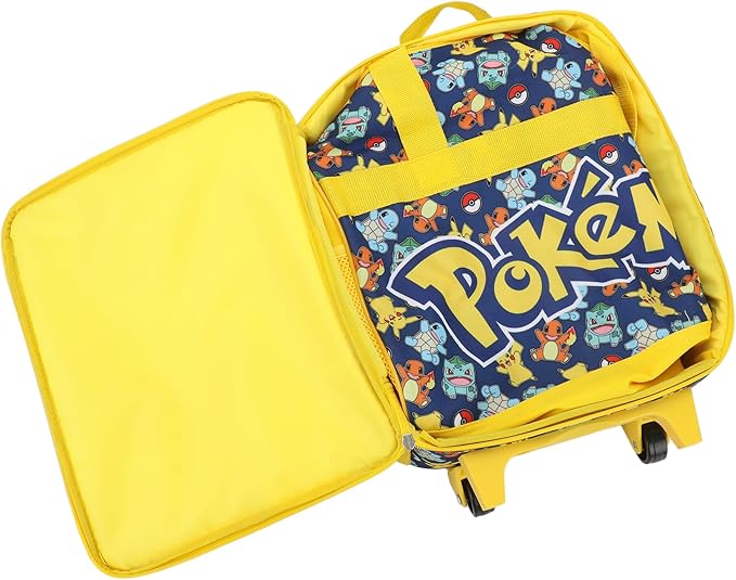 Bioworld Pokémon Youth 3-Piece Pilot Case Duffle Bag & Luggage Tag Carry On Travel Set