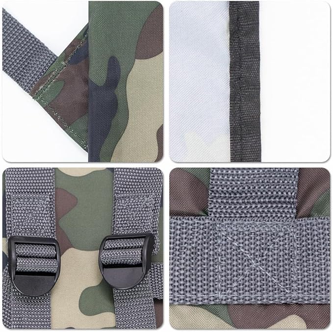 Large Laundry Bag Backpack, 27” x 34”Sturdy Laundry Bag with Shoulder Straps Drawstring Closure Heavy Duty Foldable Laundry Backpack for College, Travel, Laundromat, Apartment (camo)