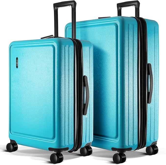 Luggage Sets 2 Piece, 24 Inch Suitcase and 28 Inch Luggage with Spinner Wheels, Durable Hard Shell Suitcase Set, Expandable Travel Suitcases with Wheels, Teal