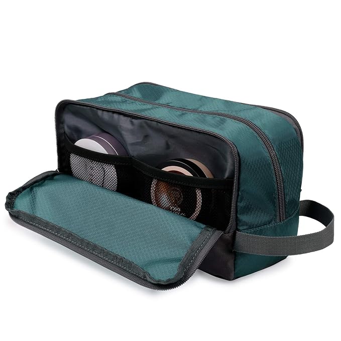 Toiletry Bag for Men Hanging Dopp Kit Water Resistant Shaving Bag Small Toiletry Bag for Traveling (malachite green)