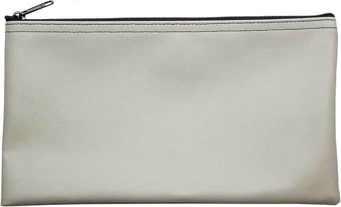 Multi-Purpose Zipper Bag, Reusable, Travel Pouch, Lightweight, Makeup Organizer, 11 x 6 Inch (Gray)