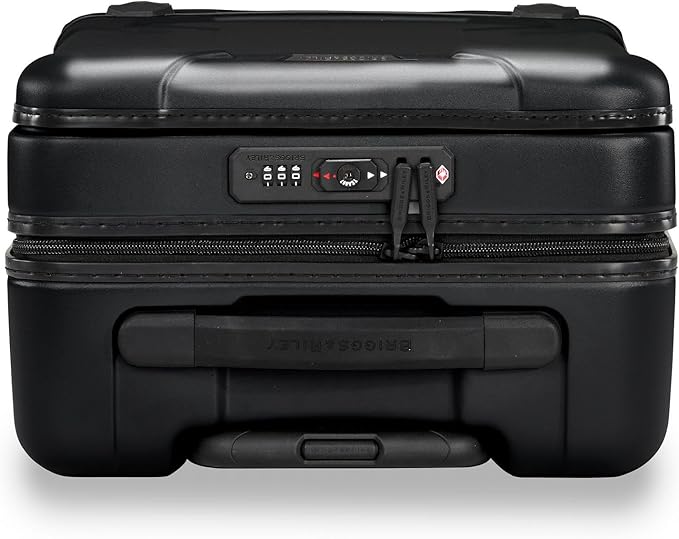 Briggs & Riley International 21" Carry On Spinner - Luggage for Travel, Suitcases with Wheels, Hardside Rolling Bag for Men & Women, Self-Repairing Zipper - Torq Collection, Stealth Black