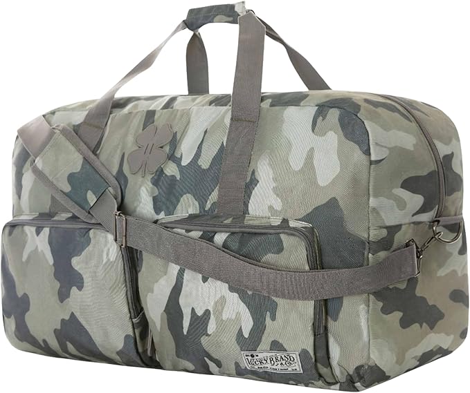 Lucky Travel Duffel Bags 85L, Gym Bag, Travel Bag & Large Duffle Bag for Men, Foldable Overnight Weekender Bags for Women & Men with Adjustable Shoulder Strap, Camo