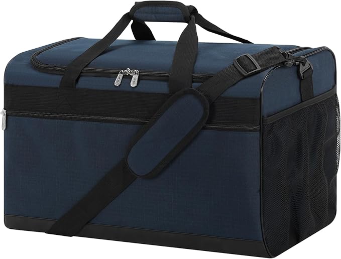Gym Bag 20 inch Sport Duffle Bag for Men - 40L Weekender Duffel Bag for Travel - Navy Blue