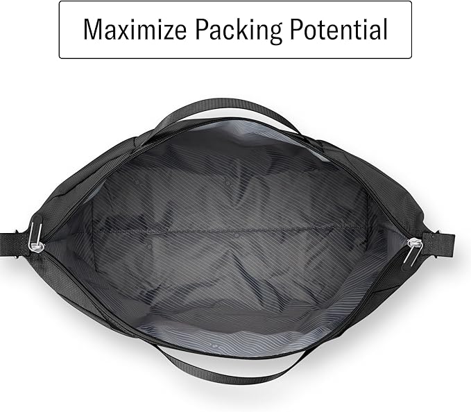 Samsonite UpLIFT 23" Lightweight Foldable Weekender Duffle Bag - Polyester Soft Duffle for Ultra Lightweight Travel - Black